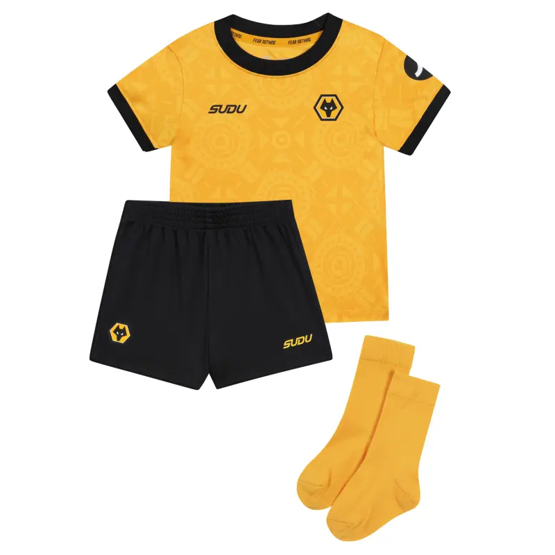 Wolverhampton Wanderers Shirt Store | 2025-26 Wolves Home Baby Kit Collection Wolverhampton Wanderers Official Gear